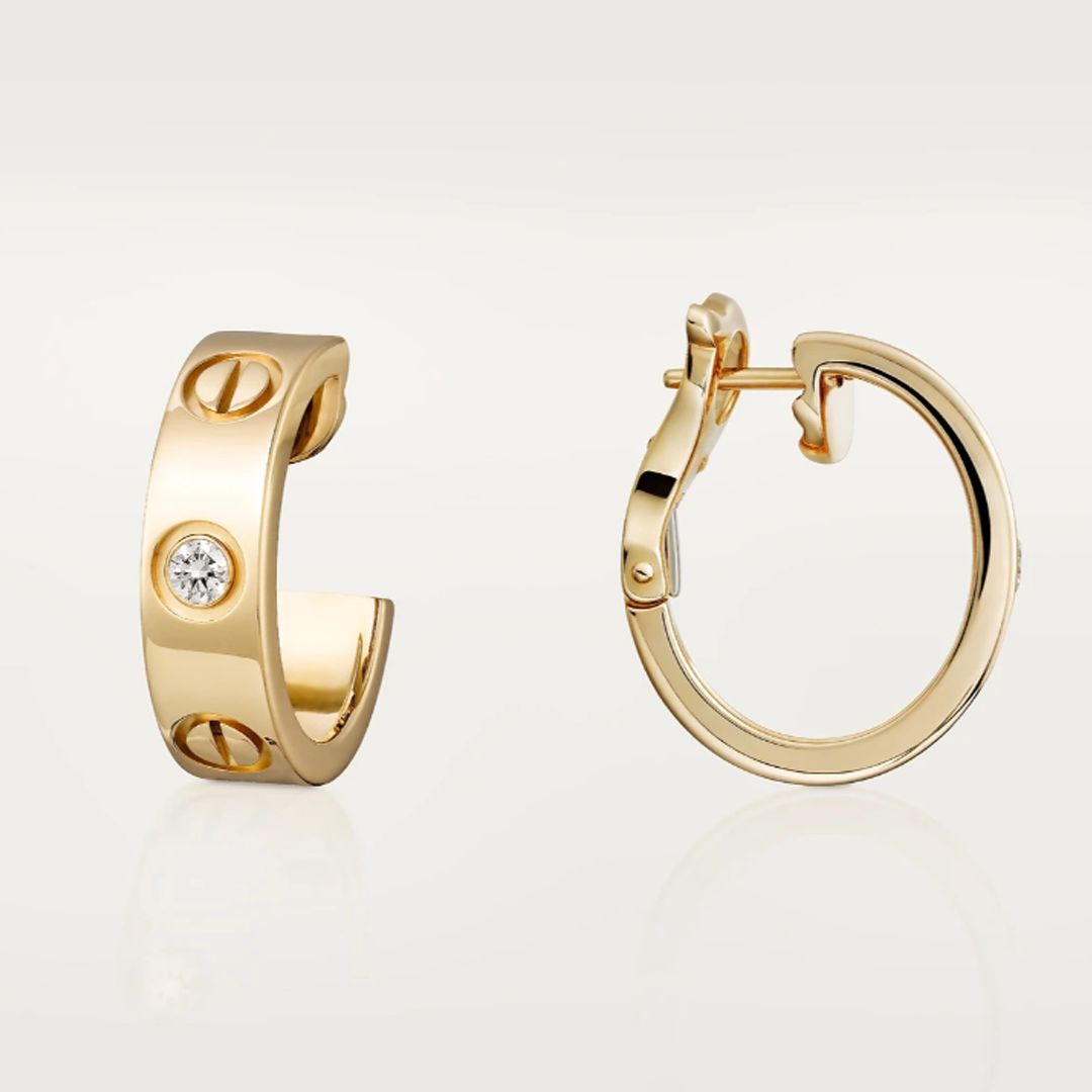JADE OHRRINGE | 2 DIAMANTE