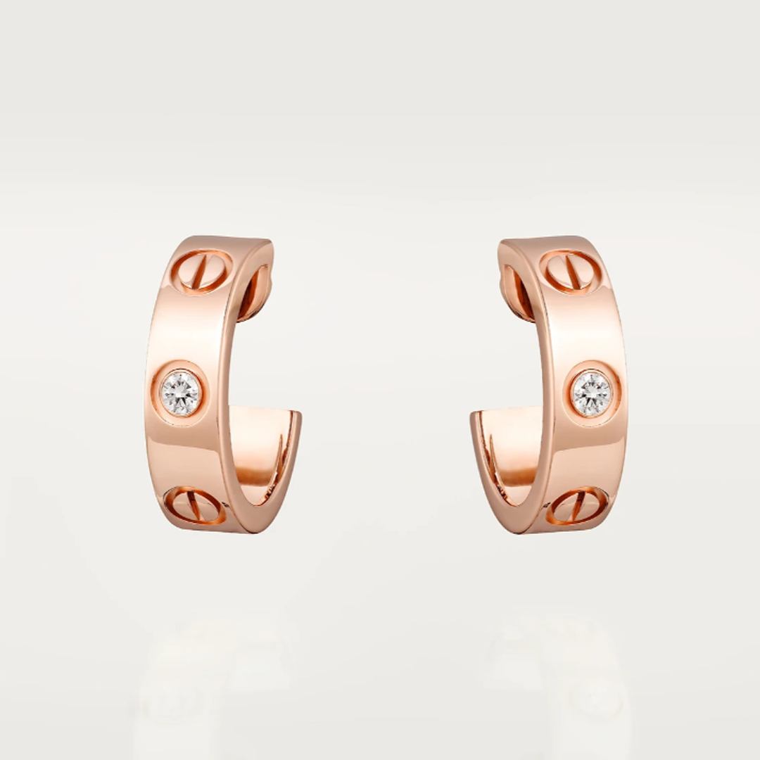 JADE OHRRINGE | 2 DIAMANTE