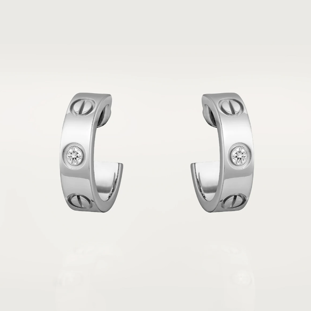 JADE OHRRINGE | 2 DIAMANTE