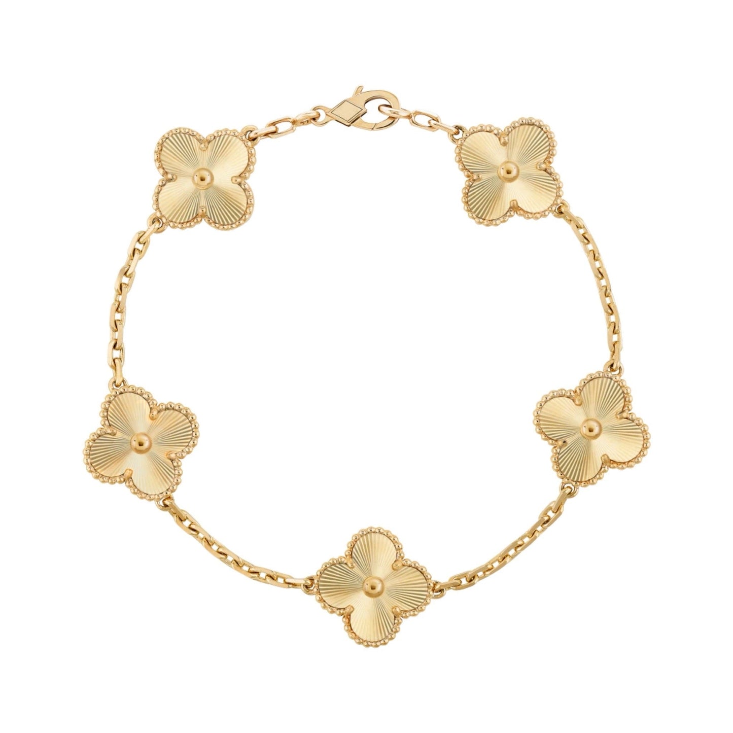 Martina Bracciale Klöver in Oro Guilloché