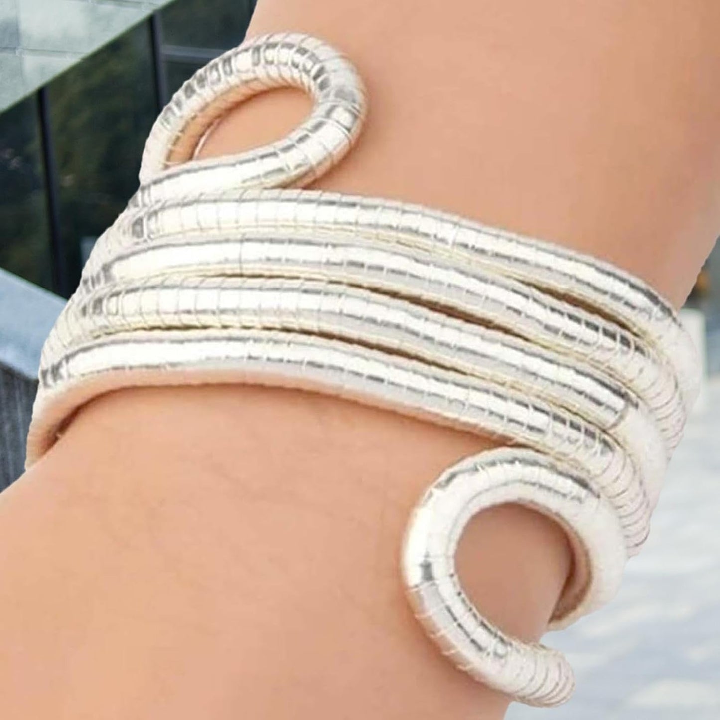 Ludovica Collana Serpente Flessibile in Argento