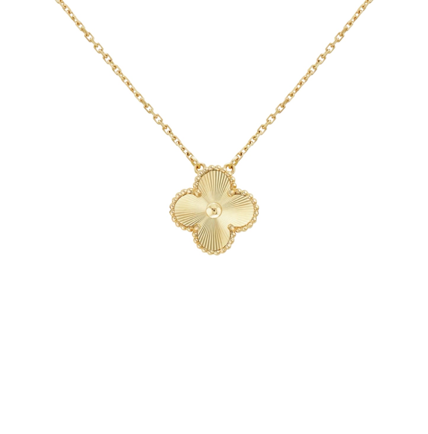 Sofia Collana Klöver in Guilloché d'Oro
