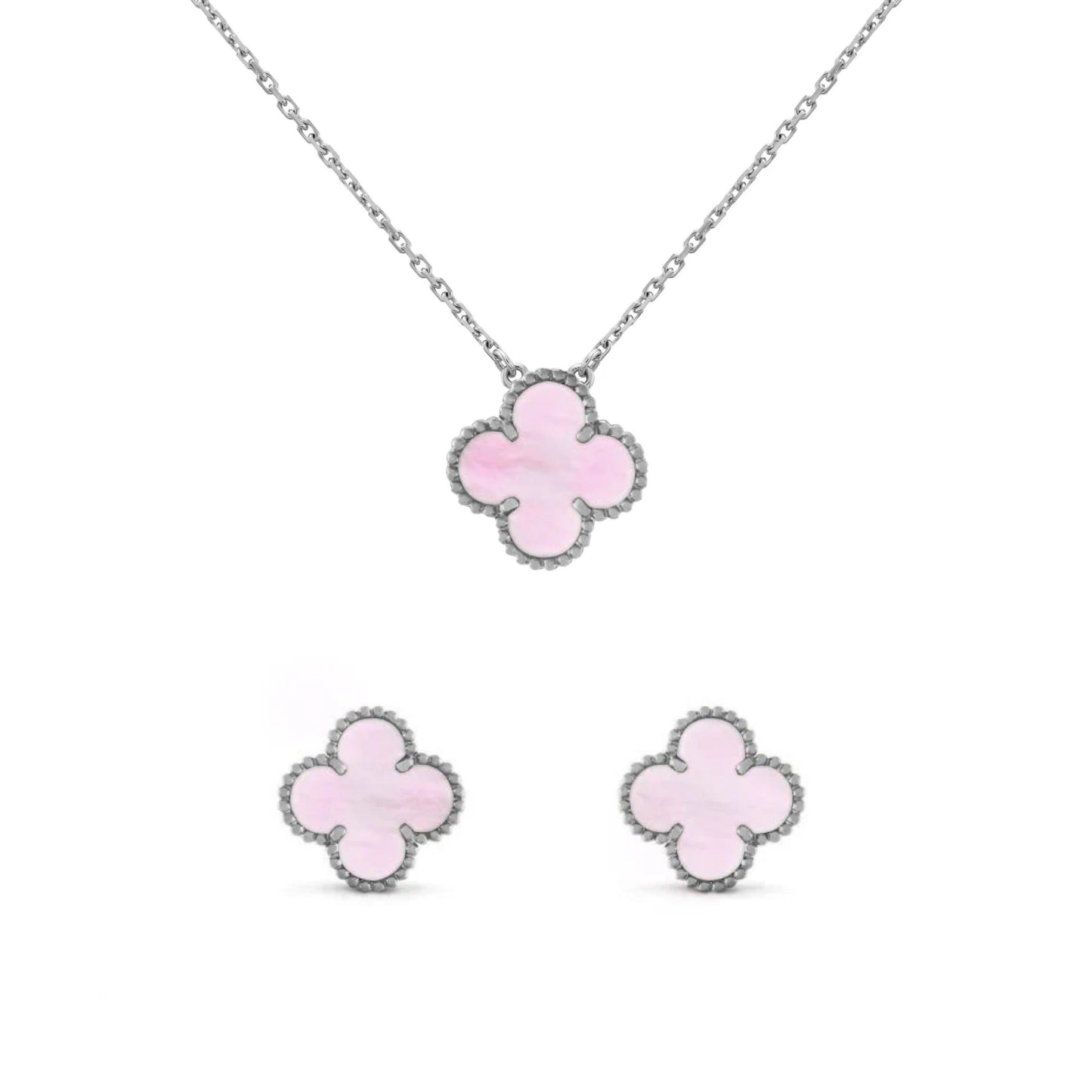 Set di Klövers in Argento Rosa