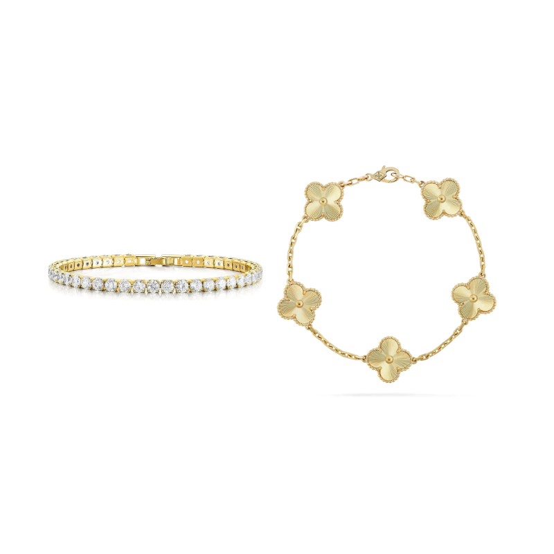 Alessia Charm d'Oro Set di Bracciali Eleganti