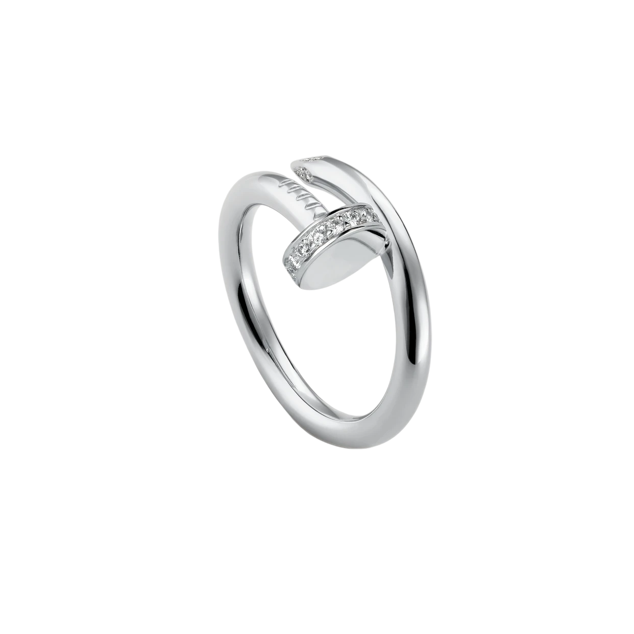 Chiara Anello Lyster in Argento con Diamante