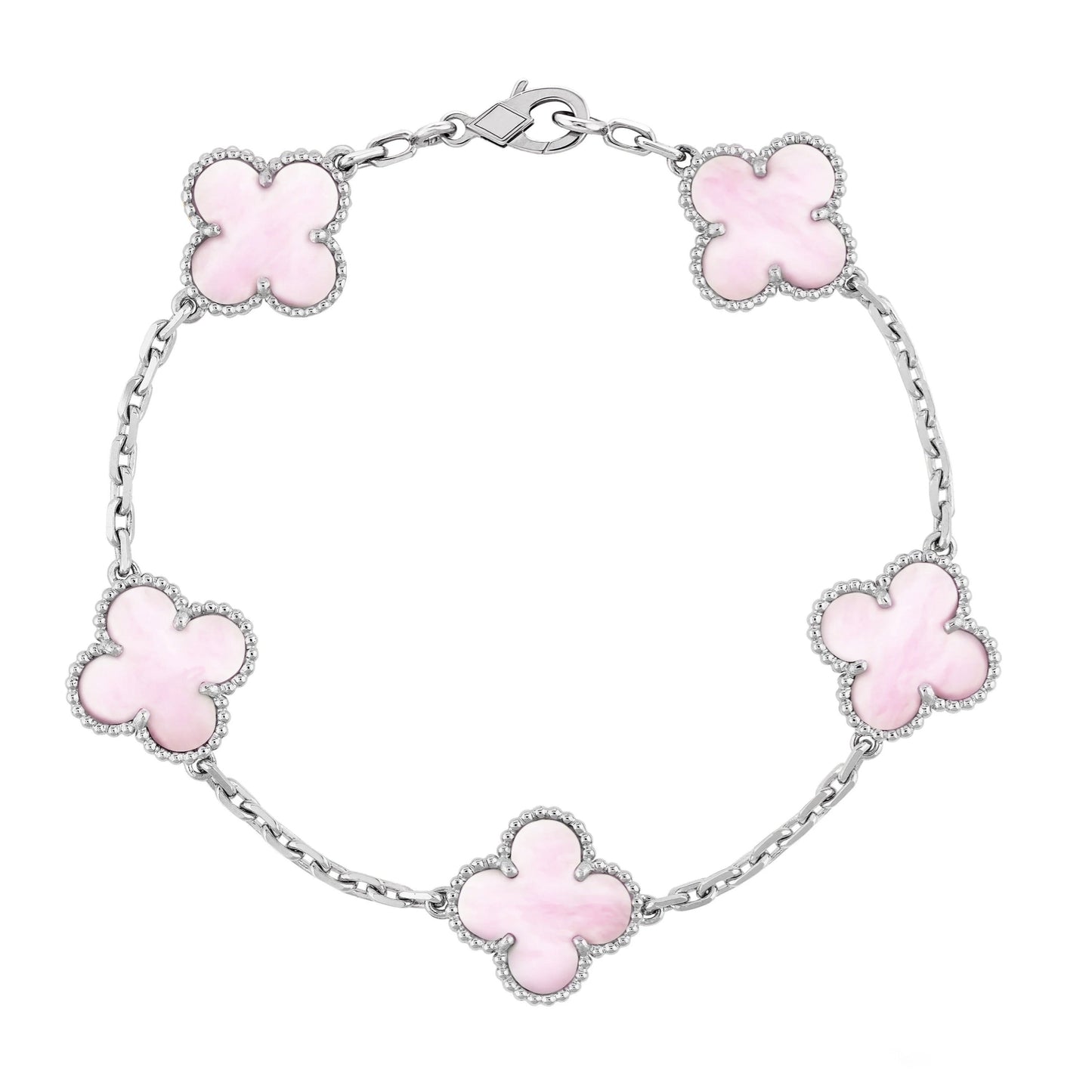 Giulia Bracciale Klover in Argento Rosa