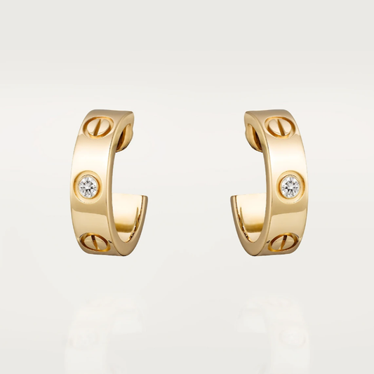 JADE OHRRINGE | 2 DIAMANTE