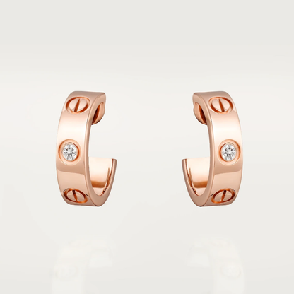 JADE OHRRINGE | 2 DIAMANTE