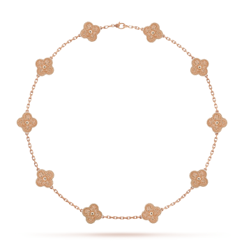 Isabella Collana Floreale Quadrifoglio 10 Modelli - Oro Rosa