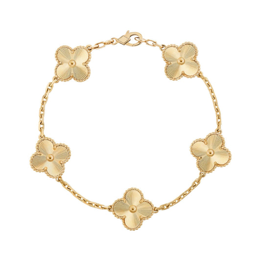 Martina Bracciale Klöver in Oro Guilloché