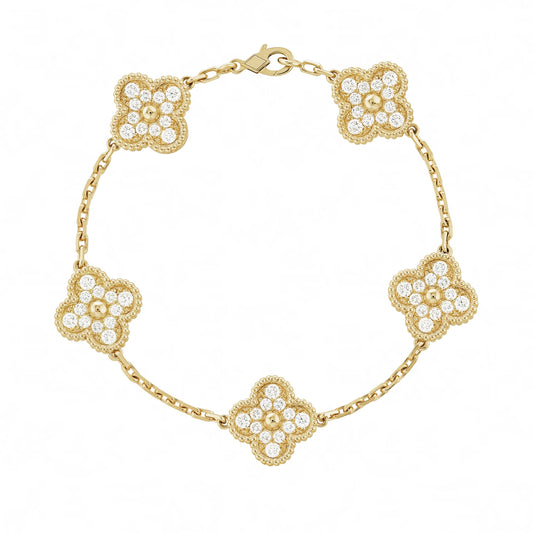 Giulia Bracciale Klover con Pietra Preziosa Oro