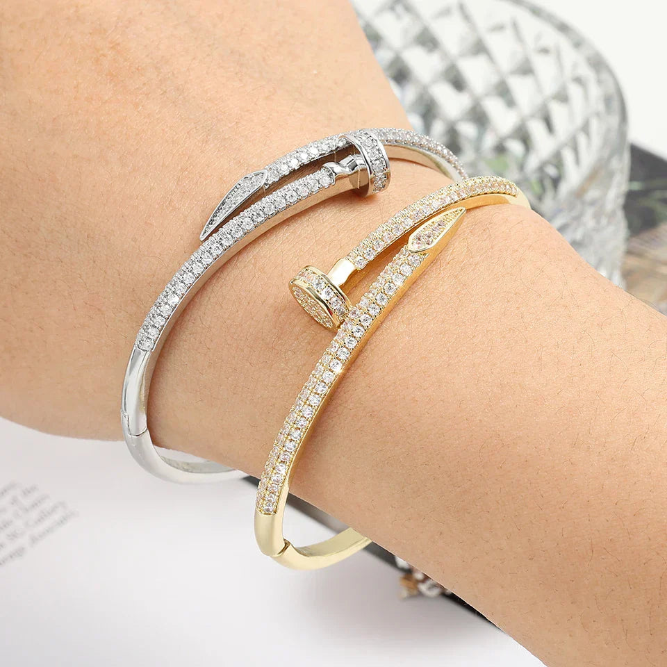 Ortensia Bracciale Chiodo Hermiz con Pietre