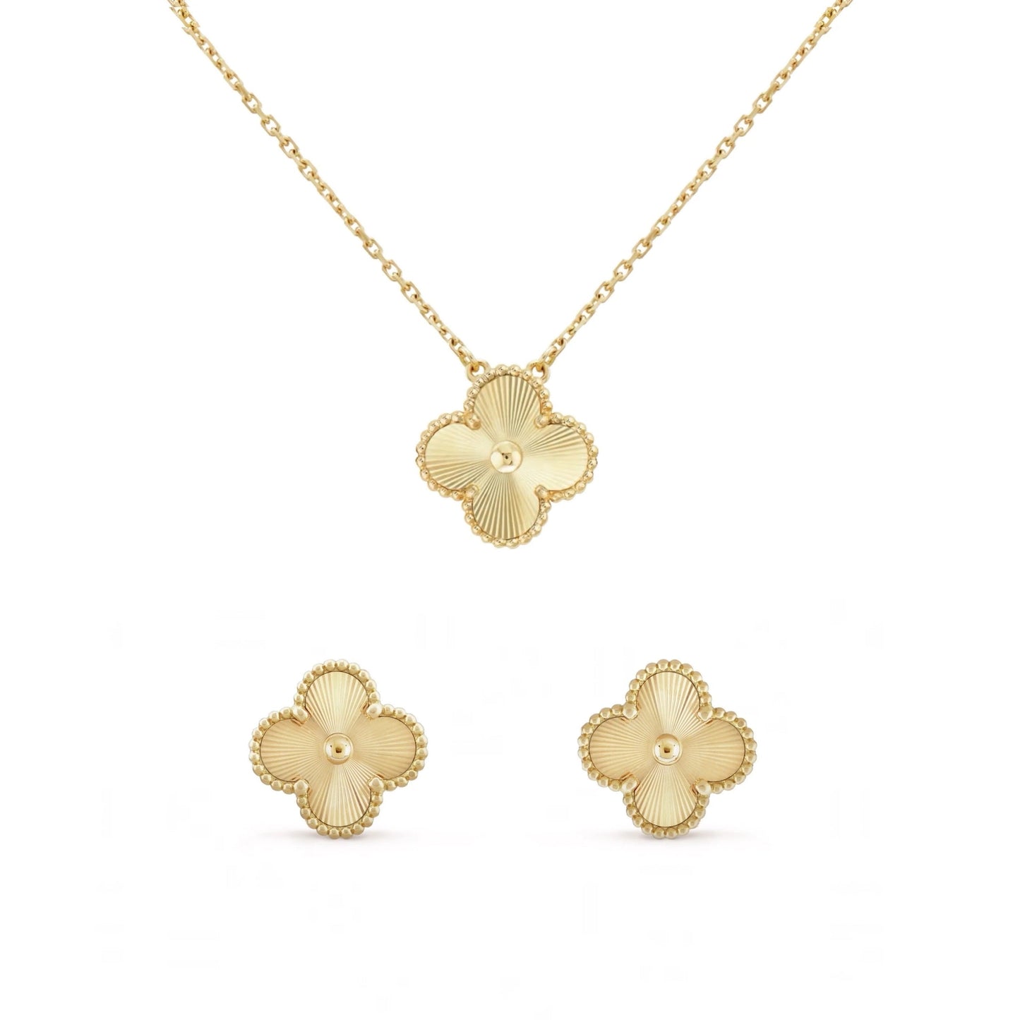 Isabella Guilloché Dorato Set Klöver