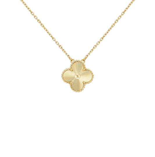 Sofia Collana Klöver in Guilloché d'Oro