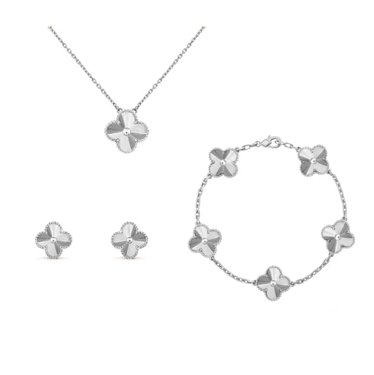 Livia Set di Klover Argento Guilloche Luxe