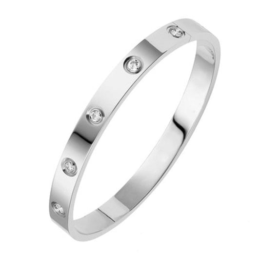 Bianca Argento Evighet Bracciale in Diamanti