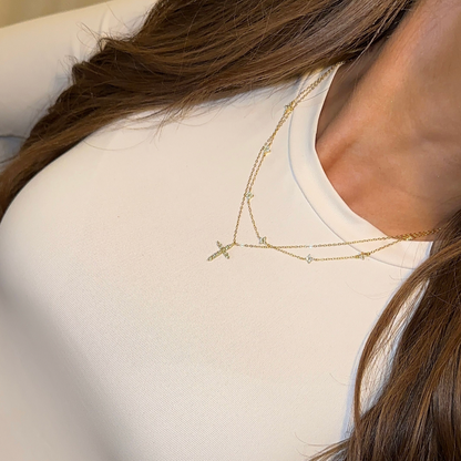 Nadia Kali Collana Elegante in Oro