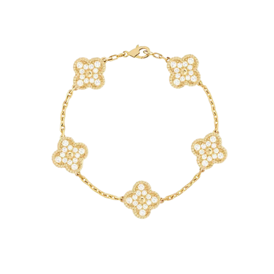 Francesca Quadrifoglio Deluxe Oro Zirconia