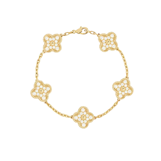 Francesca Quadrifoglio Deluxe Oro Zirconia