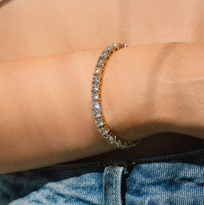 Aurora Bracciale Tennis - Oro