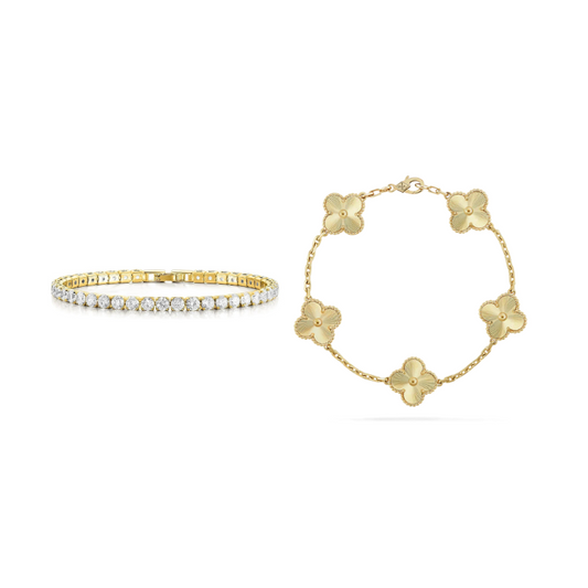 Alessia Charm d'Oro Set di Bracciali Eleganti