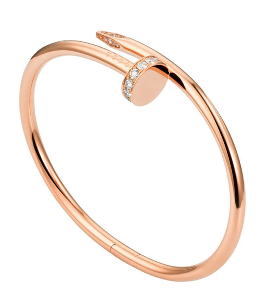 Luna Bracciale in Oro Rosato con Diamanti