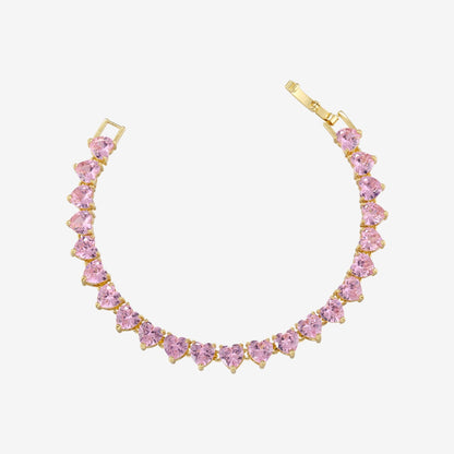 Giorgia Bracciale Tennis con Cuore Rosa
