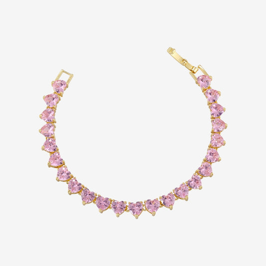 Giorgia Bracciale Tennis con Cuore Rosa