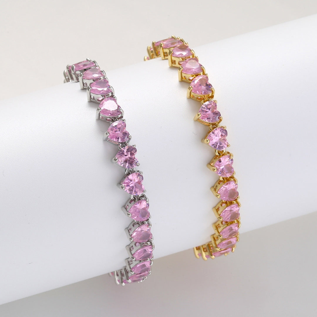 Giorgia Bracciale Tennis con Cuore Rosa