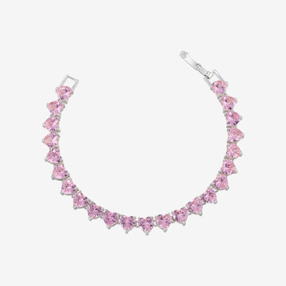 Giorgia Bracciale Tennis con Cuore Rosa