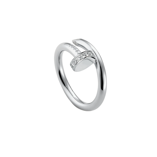 Chiara Anello Lyster in Argento con Diamante